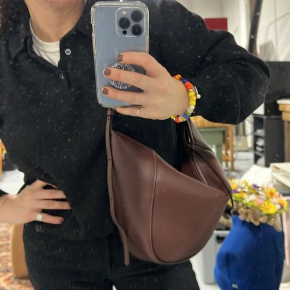 Wandler “Maggie” hobo zip bag Brown Shoulder Bag - Picture 8 of 10